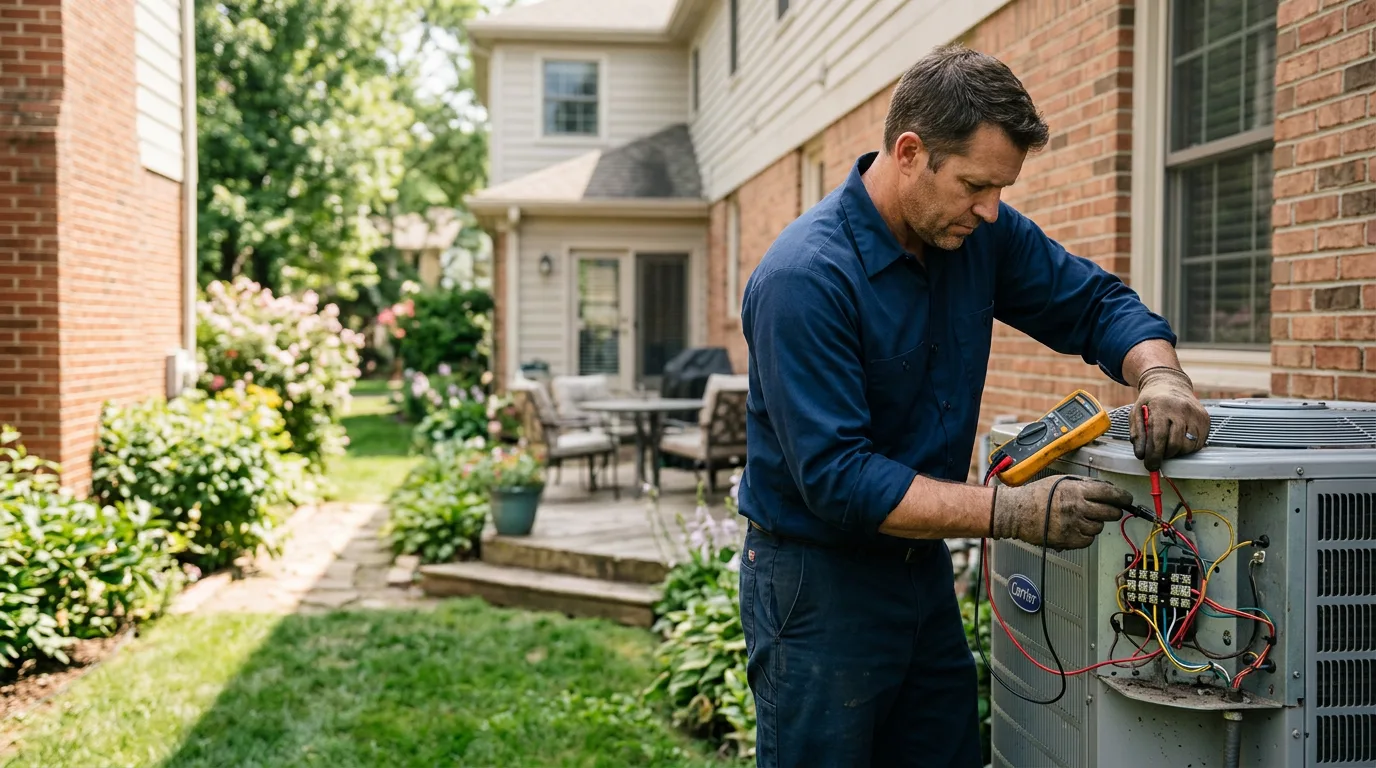 HVAC technician working near Heflin, AL